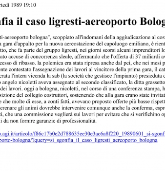 Si sgonfia il caso Ligresti- Aereoporto Bologna