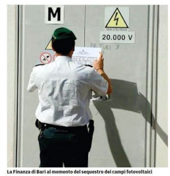 Fotovoltaico in Puglia “Processate Cpl e Casari”
