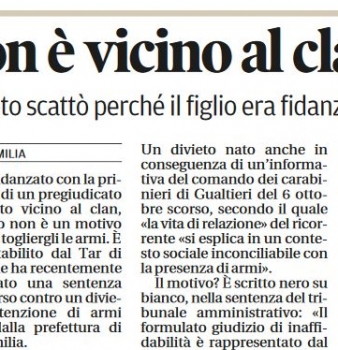 Non è vicino al clan: riecco le armi