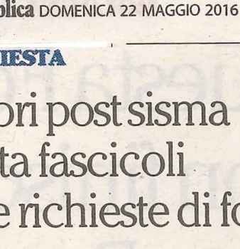 Lavori post sisma trenta fascicoli sulle richieste di fondi