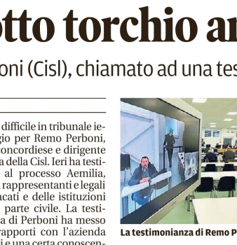 Sotto torchio anche un sindacalista